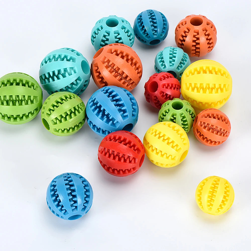 Pelota Interactiva para Perros | Juguete de Goma , Limpieza Dental y Dispensador de Comida