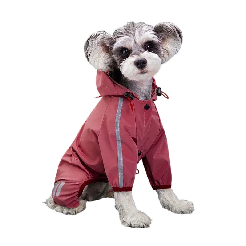 Chubasquero Impermeable Reflectante para Perros | Ropa de Lluvia Ligera y Cómoda