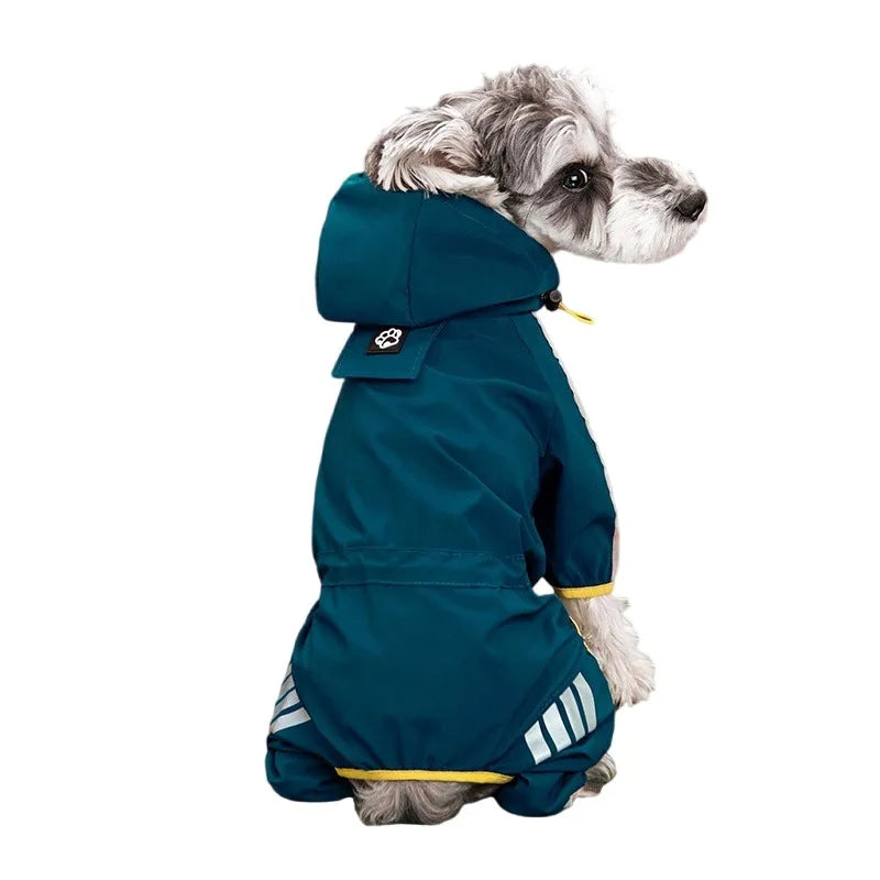 Chubasquero Impermeable Reflectante para Perros | Ropa de Lluvia Ligera y Cómoda