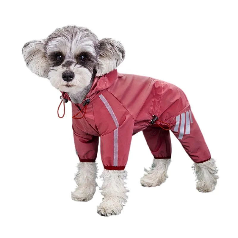 Chubasquero Impermeable Reflectante para Perros | Ropa de Lluvia Ligera y Cómoda